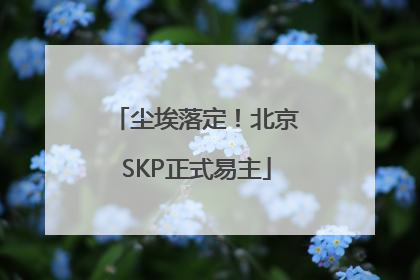 尘埃落定！北京SKP正式易主