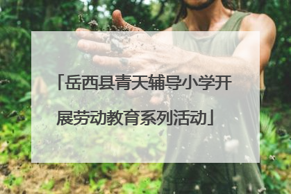 岳西县青天辅导小学开展劳动教育系列活动