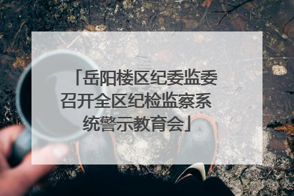 岳阳楼区纪委监委召开全区纪检监察系统警示教育会