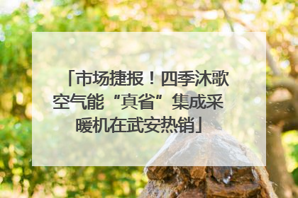 市场捷报！四季沐歌空气能“真省”集成采暖机在武安热销