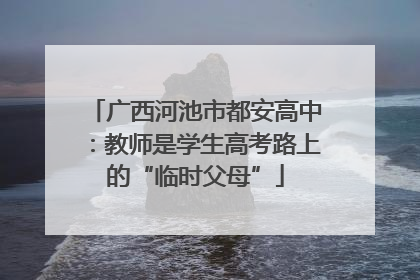 广西河池市都安高中：教师是学生高考路上的“临时父母”