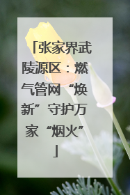 张家界武陵源区：燃气管网“焕新”守护万家“烟火”