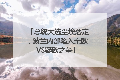 总统大选尘埃落定，波兰内部陷入亲欧VS疑欧之争