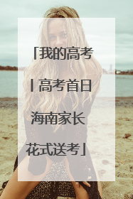 我的高考丨高考首日 海南家长花式送考