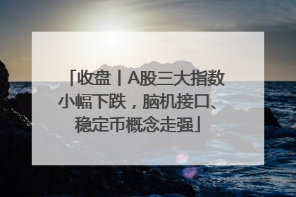 收盘丨A股三大指数小幅下跌，脑机接口、稳定币概念走强