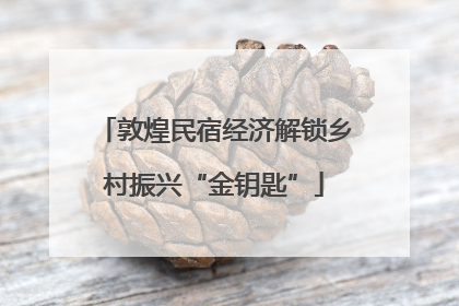 敦煌民宿经济解锁乡村振兴“金钥匙”