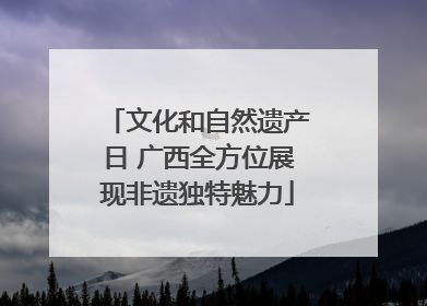 文化和自然遗产日 广西全方位展现非遗独特魅力