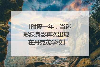 时隔一年，当迷彩绿身影再次出现在丹克茂学校