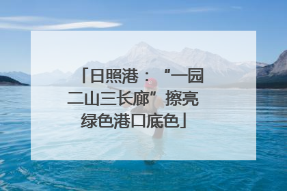 日照港：“一园二山三长廊”擦亮绿色港口底色