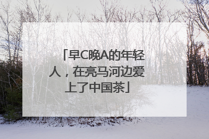 早C晚A的年轻人，在亮马河边爱上了中国茶