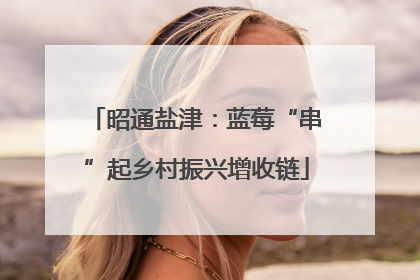 昭通盐津：蓝莓“串”起乡村振兴增收链
