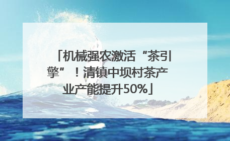 机械强农激活“茶引擎”！清镇中坝村茶产业产能提升50%