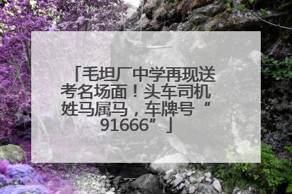 毛坦厂中学再现送考名场面！头车司机姓马属马，车牌号“91666”