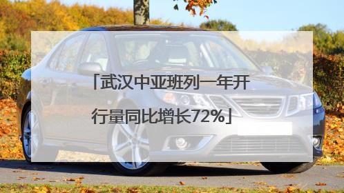 武汉中亚班列一年开行量同比增长72%
