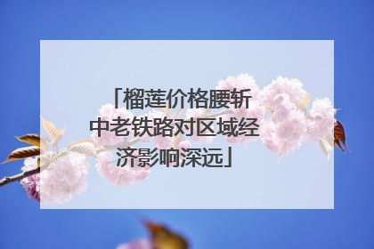 榴莲价格腰斩 中老铁路对区域经济影响深远