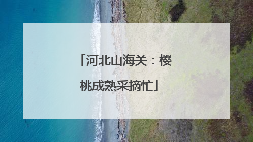 河北山海关：樱桃成熟采摘忙