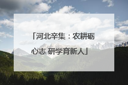 河北辛集：农耕砺心志 研学育新人