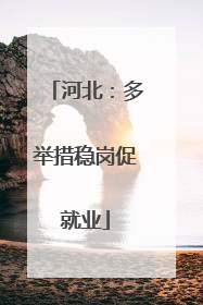 河北：多举措稳岗促就业