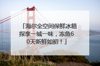 海尔全空间保鲜冰箱探享一城一味，冻鱼60天新鲜如初！