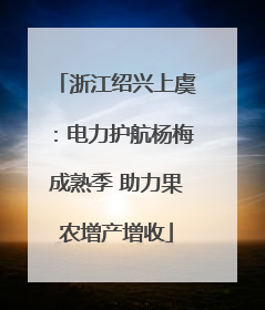 浙江绍兴上虞：电力护航杨梅成熟季 助力果农增产增收