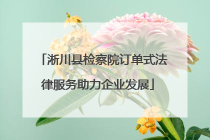 淅川县检察院订单式法律服务助力企业发展
