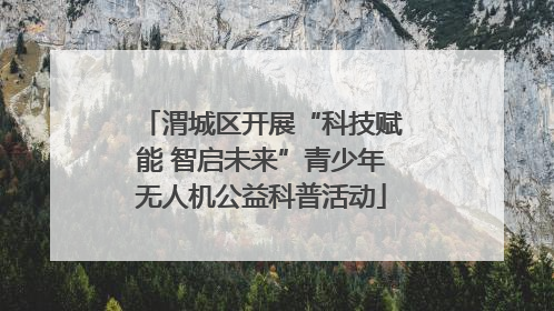 渭城区开展“科技赋能 智启未来”青少年无人机公益科普活动