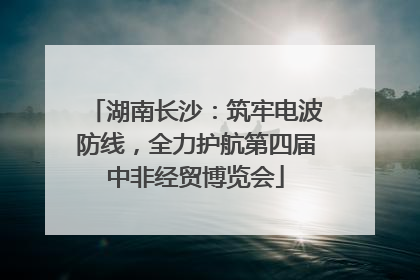 湖南长沙：筑牢电波防线，全力护航第四届中非经贸博览会