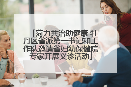 菏力共治助健康 牡丹区省派第一书记和工作队邀请省妇幼保健院专家开展义诊活动