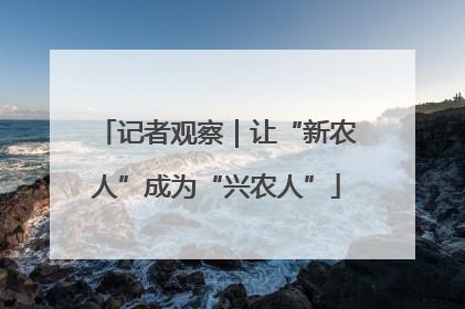 记者观察｜让“新农人”成为“兴农人”
