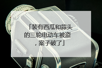装有西瓜和蒜头的三轮电动车被盗，案子破了