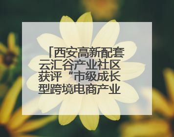 西安高新配套云汇谷产业社区获评“市级成长型跨境电商产业园”