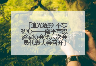 追光逐影 不忘初心——南平市摄影家协会第六次会员代表大会召开