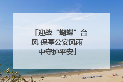 迎战“蝴蝶”台风 保亭公安风雨中守护平安