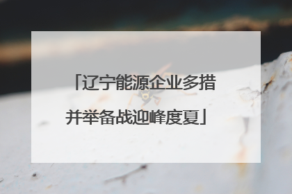 辽宁能源企业多措并举备战迎峰度夏