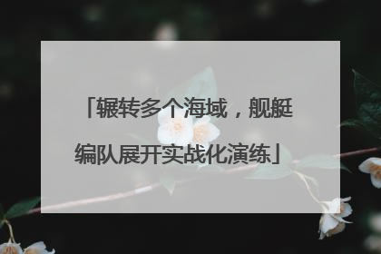 辗转多个海域，舰艇编队展开实战化演练