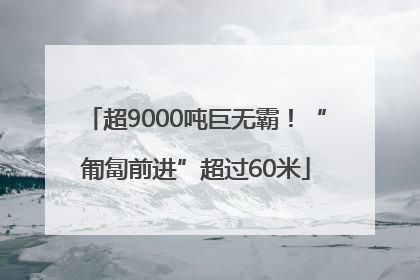 超9000吨巨无霸！“匍匐前进”超过60米