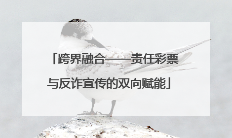 跨界融合——责任彩票与反诈宣传的双向赋能