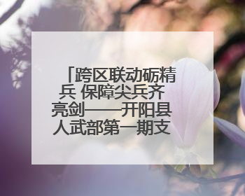 跨区联动砺精兵 保障尖兵齐亮剑——开阳县人武部第一期支援队伍集中轮训火热启幕