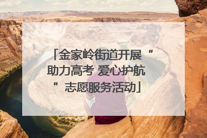 金家岭街道开展“助力高考 爱心护航”志愿服务活动