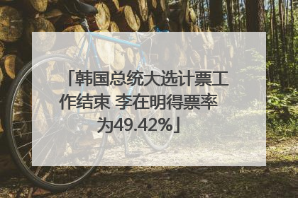韩国总统大选计票工作结束 李在明得票率为49.42%