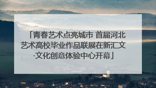 青春艺术点亮城市 首届河北艺术高校毕业作品联展在新汇文·文化创意体验中心开幕