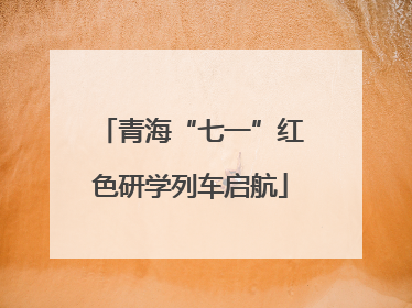 青海“七一”红色研学列车启航