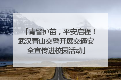 青警护苗，平安启程！武汉青山交警开展交通安全宣传进校园活动