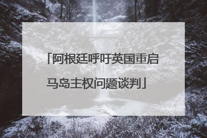 阿根廷呼吁英国重启马岛主权问题谈判