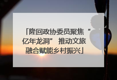隆回政协委员聚焦“亿年龙洞” 推动文旅融合赋能乡村振兴