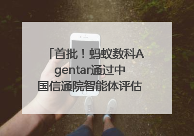 首批！蚂蚁数科Agentar通过中国信通院智能体评估，获最高评级
