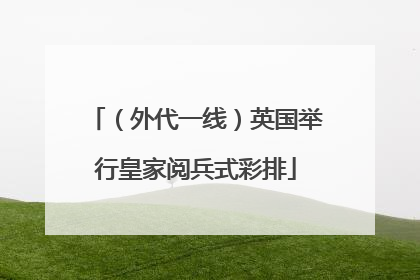 （外代一线）英国举行皇家阅兵式彩排