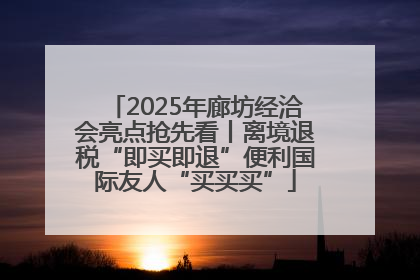 2025年廊坊经洽会亮点抢先看丨离境退税“即买即退”便利国际友人“买买买”