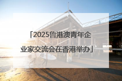 2025鲁港澳青年企业家交流会在香港举办